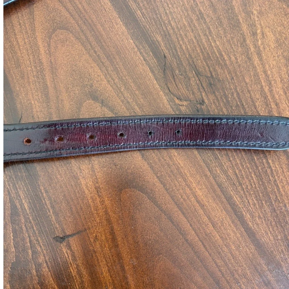 Mitch Rosen Mens GunLeather Belt Brass Buckle 1.5 Wide USA Made Workwear